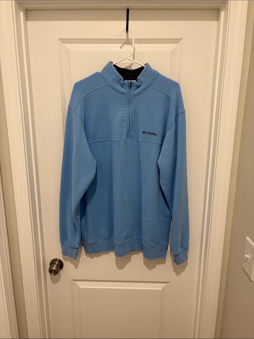 Columbia Men’s Sky Blue Quarter-Zip Fleece Pullover